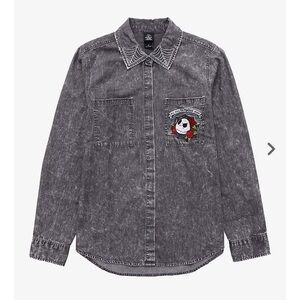 Nightmare before christmas button down nwt